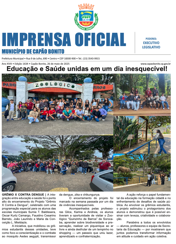 Capa da edição