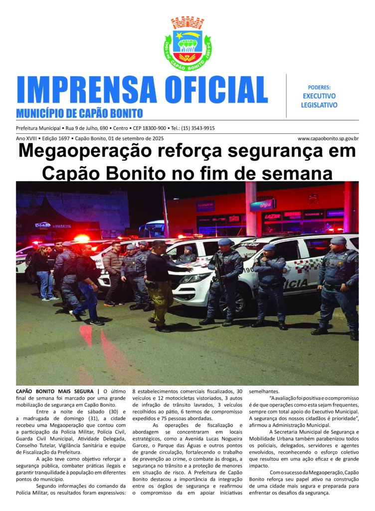 Capa da edição