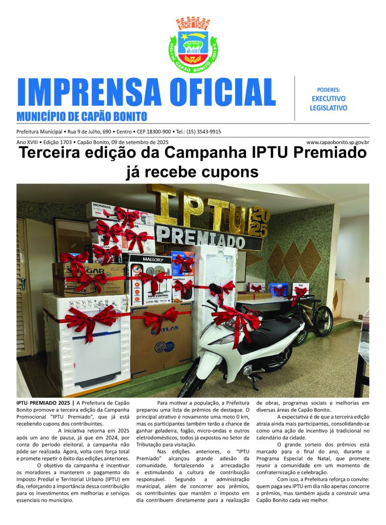 Capa da edição
