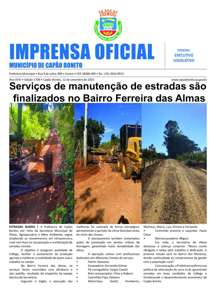 Capa da edição