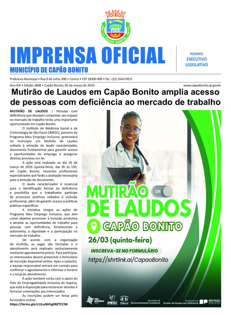 Capa da edição