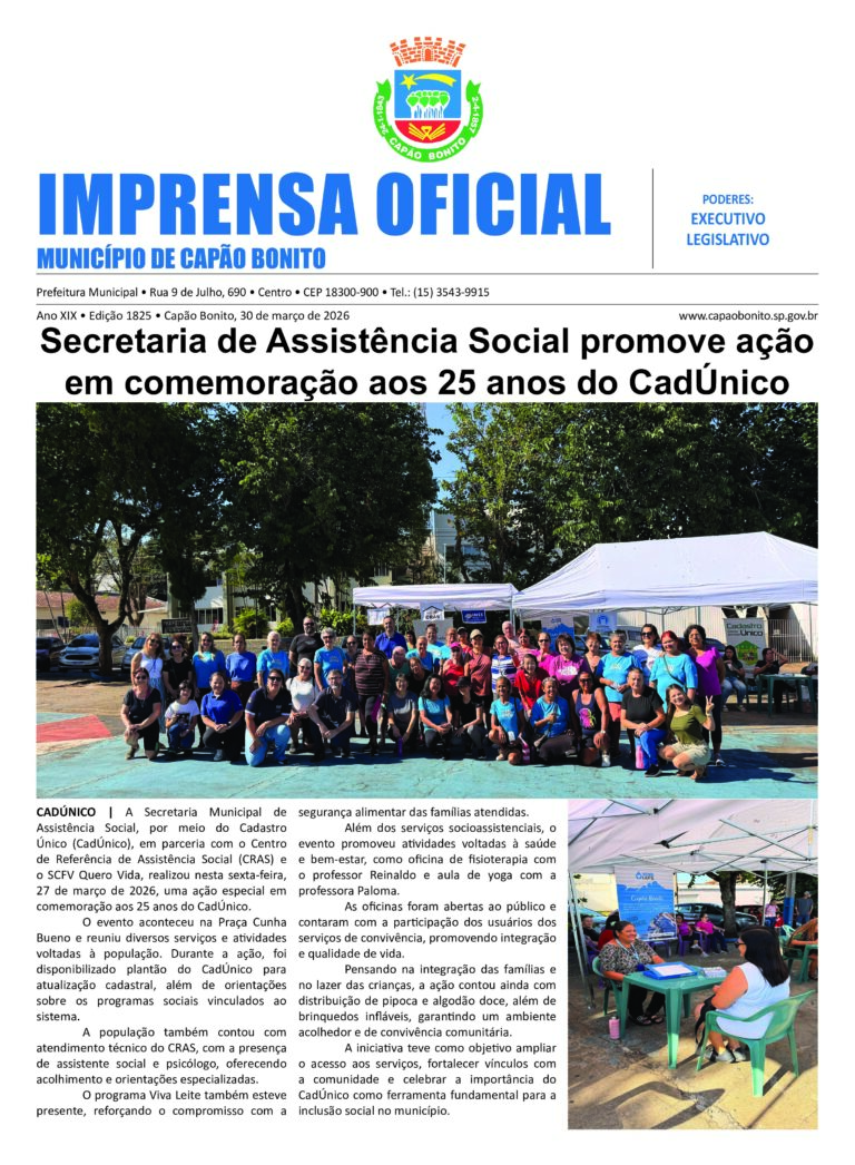 Capa da Edição 3.010