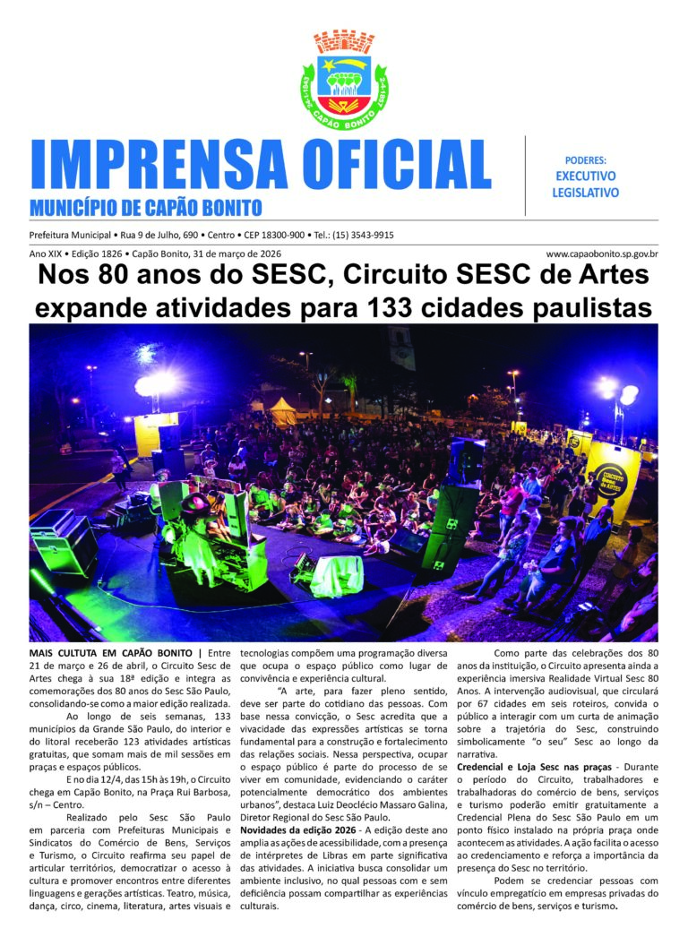 Capa da Edição 3.011