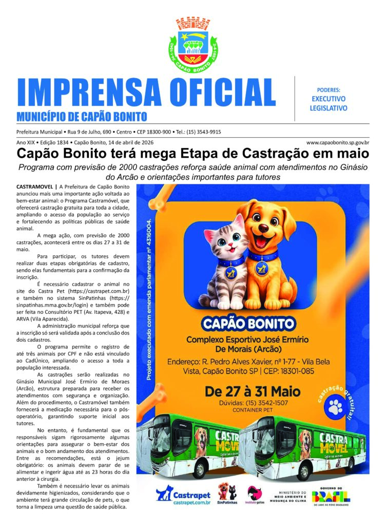 Capa da edição