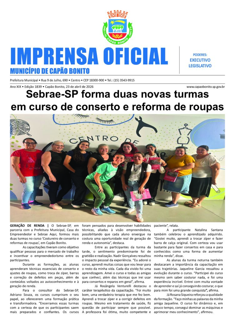 Capa da edição