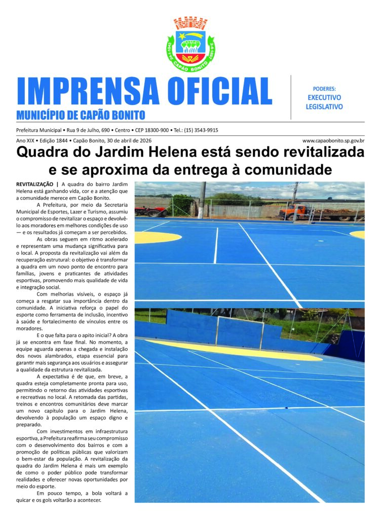 Capa da edição