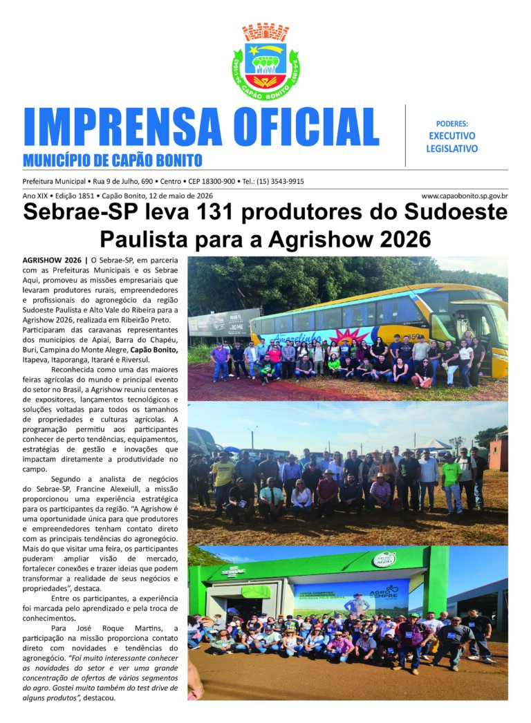 Capa da Edição 3.036