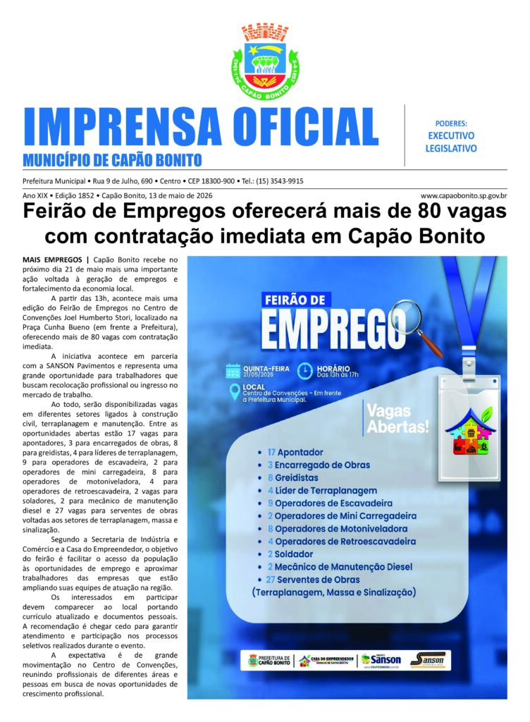 Capa da edição