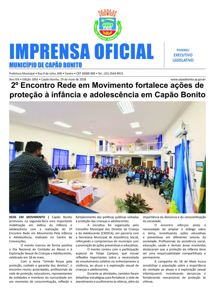Capa da edição