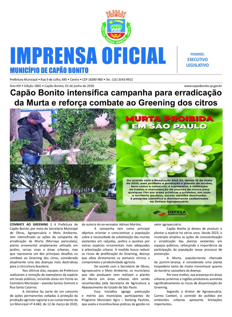 Capa da Edição 3.050