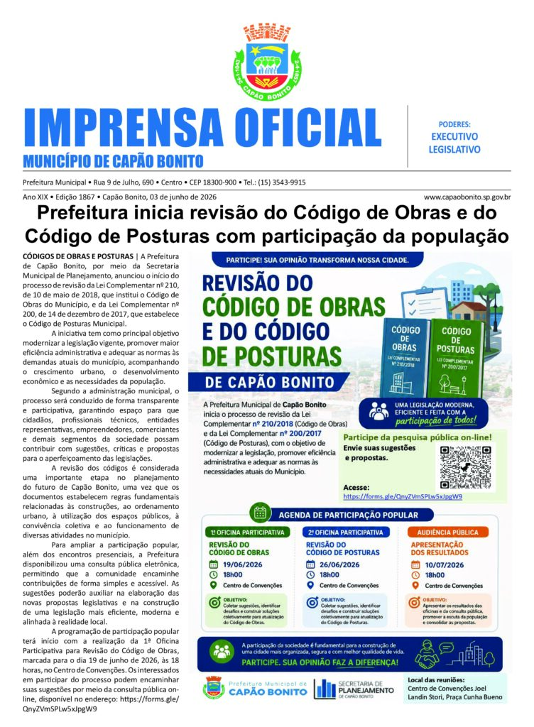Capa da edição