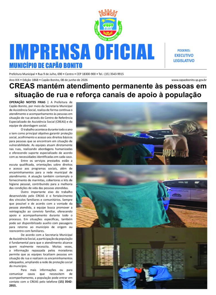 Capa da edição