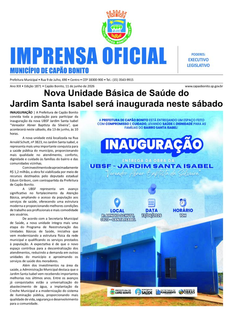 Capa da edição