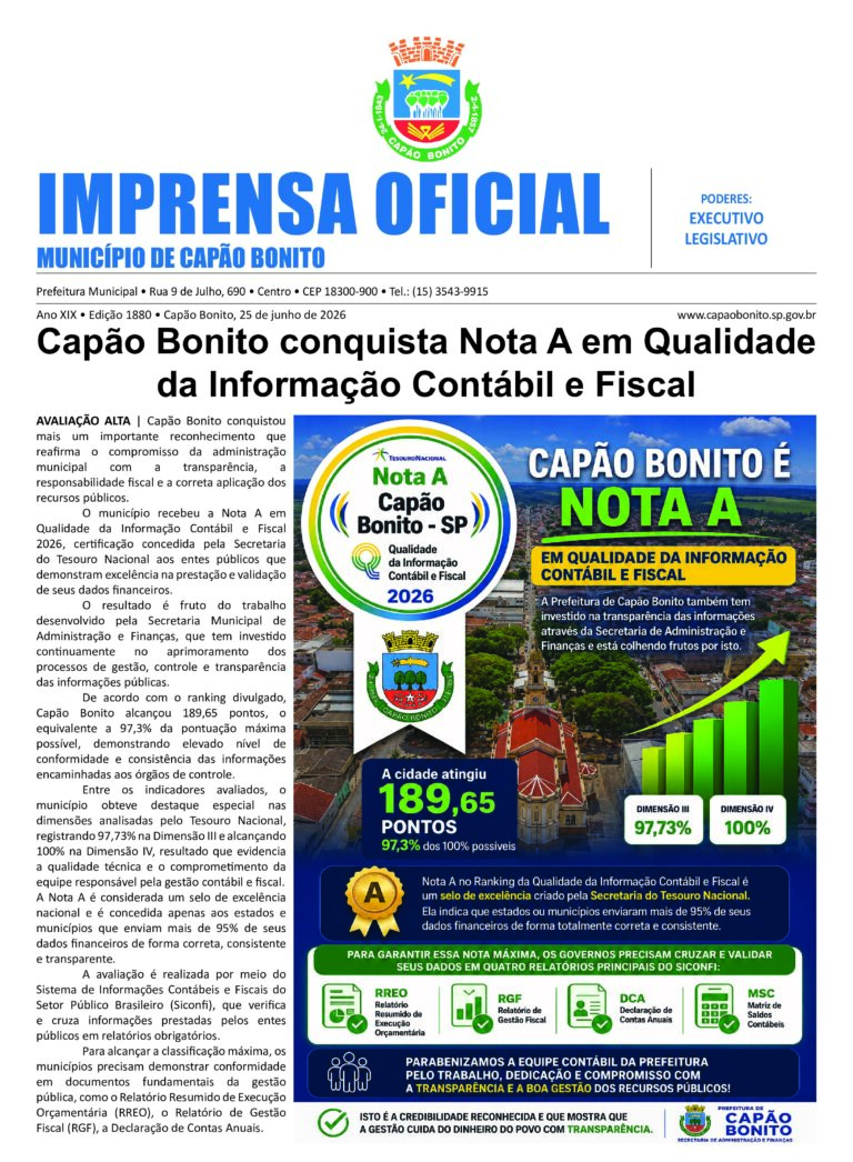 Capa da Edição 3.065