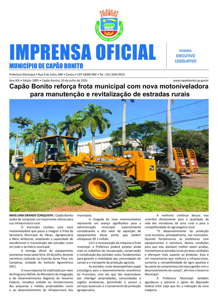 Capa da edição