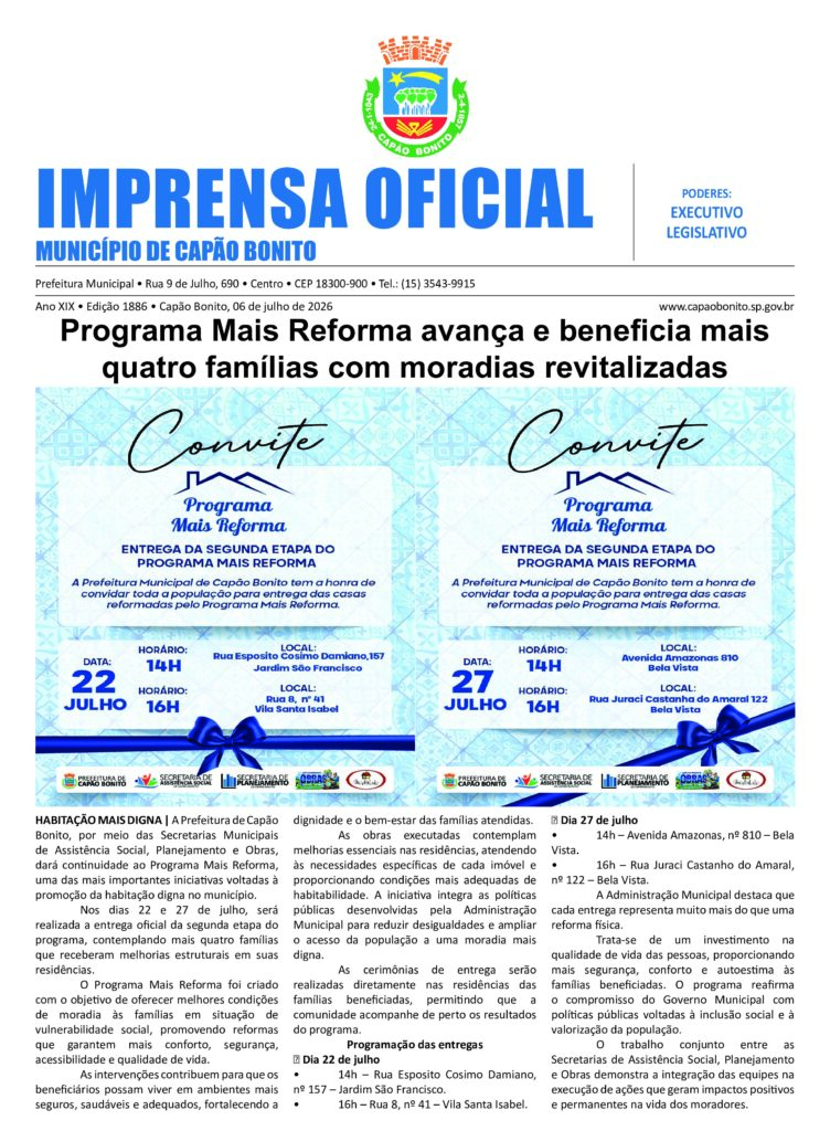 Capa da edição