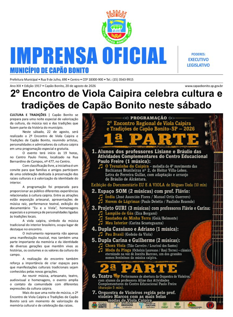 Capa da edição