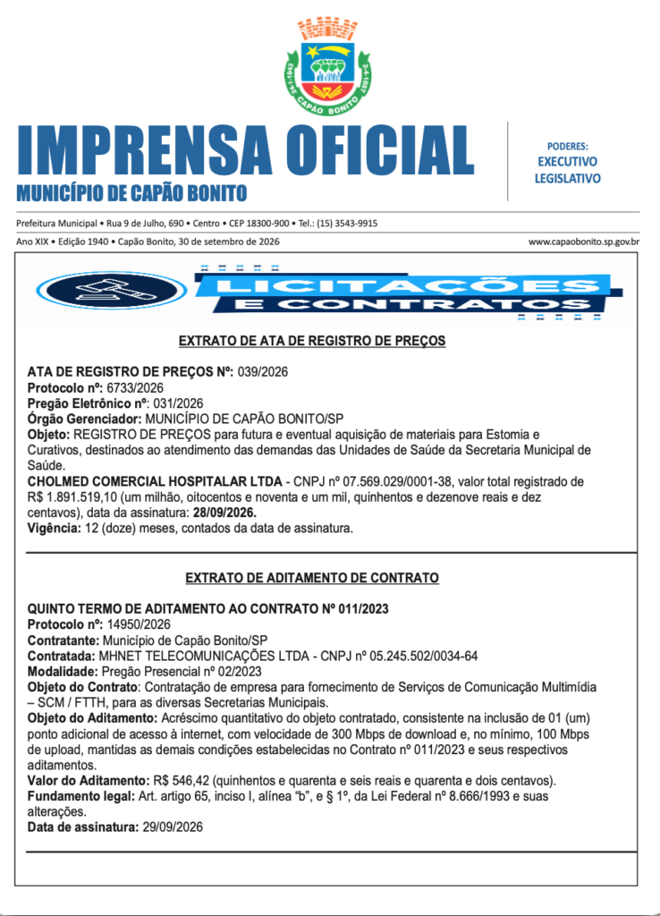 Capa da edição