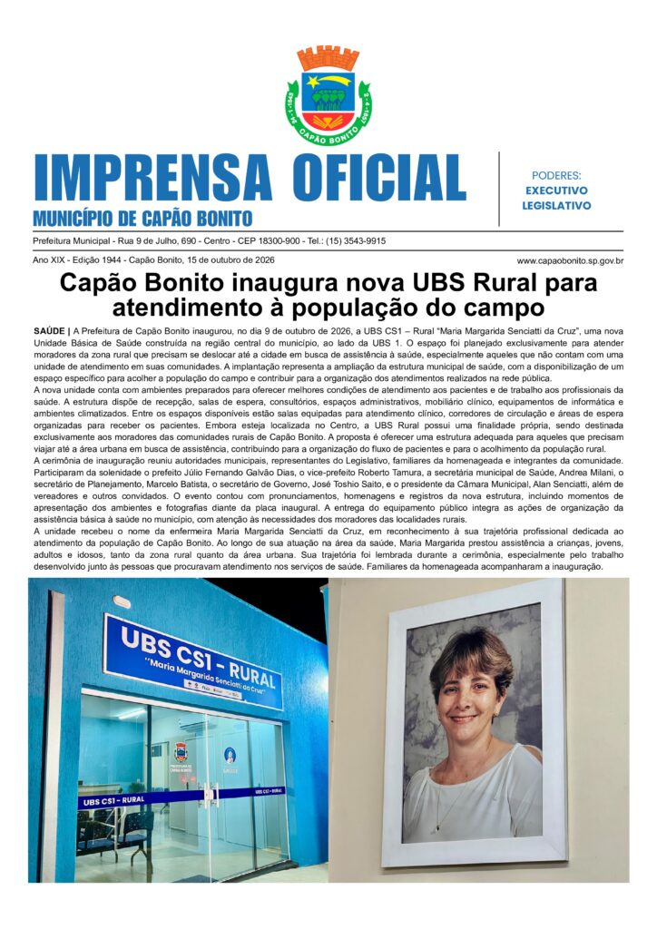 Capa da Edição 3.126