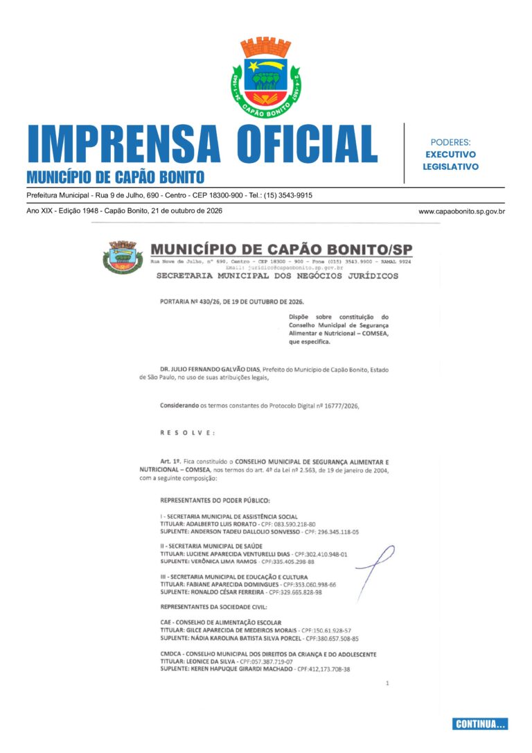 Capa da Edição 3.130