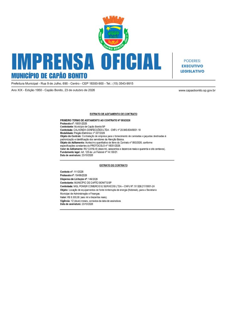 Capa da edição